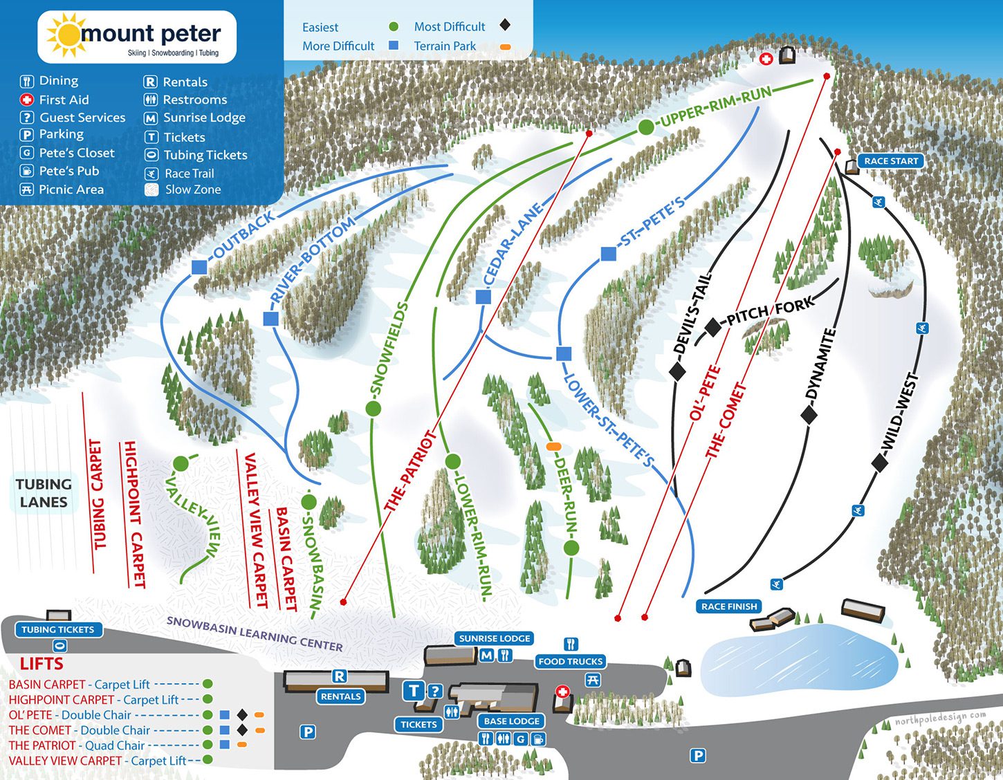 Mount Peter Trail Map