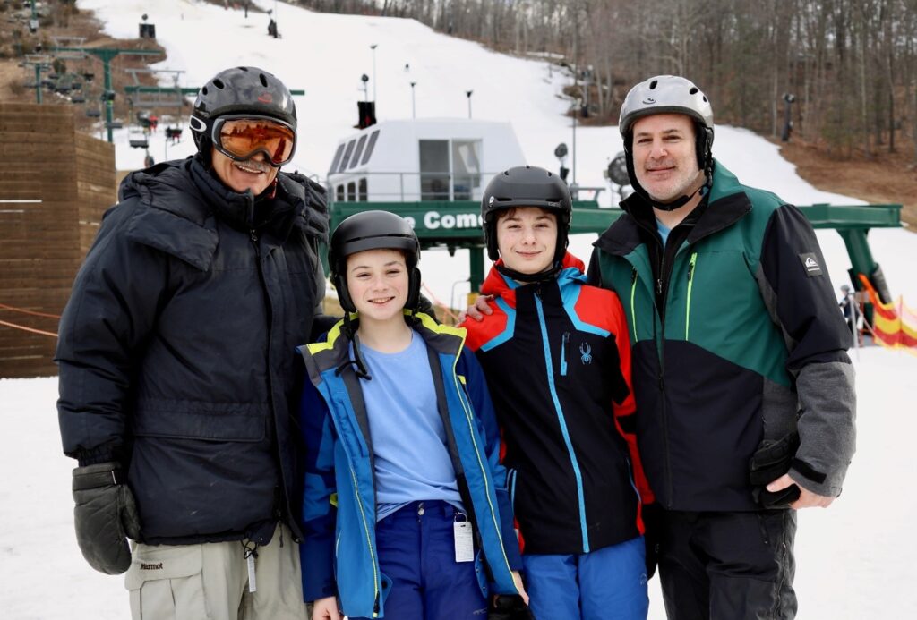 Three generations of the Gordon family have called Mount Peter their skiing home 